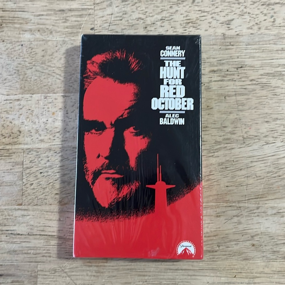The Hunt for Red October VHS Sealed Red Cassette Sealed  Original Paramount Seal